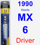 Driver Wiper Blade for 1990 Mazda MX-6 - Assurance