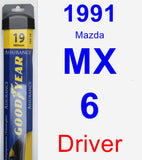 Driver Wiper Blade for 1991 Mazda MX-6 - Assurance