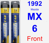 Front Wiper Blade Pack for 1992 Mazda MX-6 - Assurance