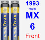 Front Wiper Blade Pack for 1993 Mazda MX-6 - Assurance