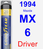 Driver Wiper Blade for 1994 Mazda MX-6 - Assurance