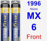 Front Wiper Blade Pack for 1996 Mazda MX-6 - Assurance