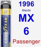 Passenger Wiper Blade for 1996 Mazda MX-6 - Assurance