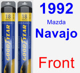 Front Wiper Blade Pack for 1992 Mazda Navajo - Assurance