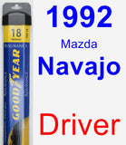 Driver Wiper Blade for 1992 Mazda Navajo - Assurance