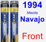 Front Wiper Blade Pack for 1994 Mazda Navajo - Assurance