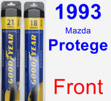 Front Wiper Blade Pack for 1993 Mazda Protege - Assurance