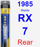 Rear Wiper Blade for 1985 Mazda RX-7 - Assurance