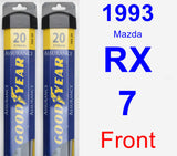 Front Wiper Blade Pack for 1993 Mazda RX-7 - Assurance