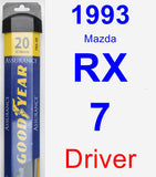 Driver Wiper Blade for 1993 Mazda RX-7 - Assurance