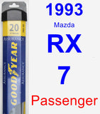 Passenger Wiper Blade for 1993 Mazda RX-7 - Assurance