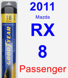 Passenger Wiper Blade for 2011 Mazda RX-8 - Assurance