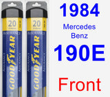 Front Wiper Blade Pack for 1984 Mercedes-Benz 190E - Assurance