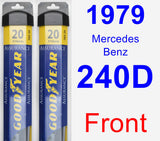 Front Wiper Blade Pack for 1979 Mercedes-Benz 240D - Assurance