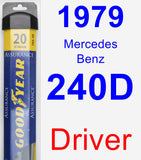 Driver Wiper Blade for 1979 Mercedes-Benz 240D - Assurance