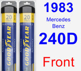 Front Wiper Blade Pack for 1983 Mercedes-Benz 240D - Assurance