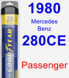 Passenger Wiper Blade for 1980 Mercedes-Benz 280CE - Assurance