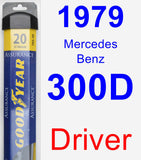 Driver Wiper Blade for 1979 Mercedes-Benz 300D - Assurance