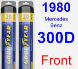 Front Wiper Blade Pack for 1980 Mercedes-Benz 300D - Assurance