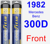 Front Wiper Blade Pack for 1982 Mercedes-Benz 300D - Assurance