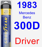 Driver Wiper Blade for 1983 Mercedes-Benz 300D - Assurance