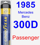 Passenger Wiper Blade for 1985 Mercedes-Benz 300D - Assurance