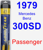 Passenger Wiper Blade for 1979 Mercedes-Benz 300SD - Assurance