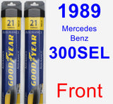 Front Wiper Blade Pack for 1989 Mercedes-Benz 300SEL - Assurance