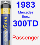 Passenger Wiper Blade for 1983 Mercedes-Benz 300TD - Assurance