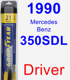 Driver Wiper Blade for 1990 Mercedes-Benz 350SDL - Assurance