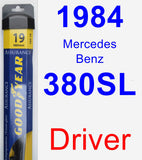 Driver Wiper Blade for 1984 Mercedes-Benz 380SL - Assurance