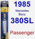 Passenger Wiper Blade for 1985 Mercedes-Benz 380SL - Assurance