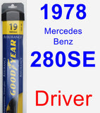 Driver Wiper Blade for 1978 Mercedes-Benz 280SE - Assurance