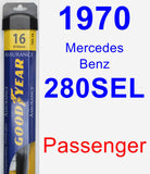 Passenger Wiper Blade for 1970 Mercedes-Benz 280SEL - Assurance