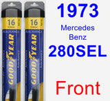 Front Wiper Blade Pack for 1973 Mercedes-Benz 280SEL - Assurance