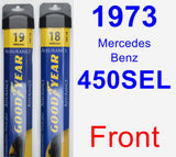 Front Wiper Blade Pack for 1973 Mercedes-Benz 450SEL - Assurance