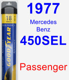 Passenger Wiper Blade for 1977 Mercedes-Benz 450SEL - Assurance