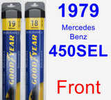 Front Wiper Blade Pack for 1979 Mercedes-Benz 450SEL - Assurance