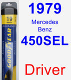 Driver Wiper Blade for 1979 Mercedes-Benz 450SEL - Assurance