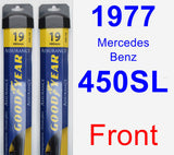 Front Wiper Blade Pack for 1977 Mercedes-Benz 450SL - Assurance