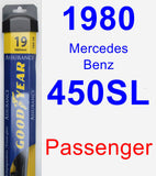 Passenger Wiper Blade for 1980 Mercedes-Benz 450SL - Assurance