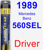 Driver Wiper Blade for 1989 Mercedes-Benz 560SEL - Assurance