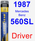 Driver Wiper Blade for 1987 Mercedes-Benz 560SL - Assurance