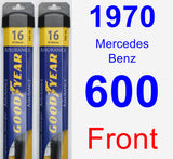 Front Wiper Blade Pack for 1970 Mercedes-Benz 600 - Assurance