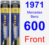 Front Wiper Blade Pack for 1971 Mercedes-Benz 600 - Assurance