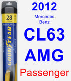 Passenger Wiper Blade for 2012 Mercedes-Benz CL63 AMG - Assurance