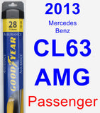 Passenger Wiper Blade for 2013 Mercedes-Benz CL63 AMG - Assurance