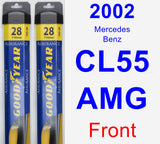 Front Wiper Blade Pack for 2002 Mercedes-Benz CL55 AMG - Assurance
