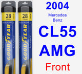 Front Wiper Blade Pack for 2004 Mercedes-Benz CL55 AMG - Assurance