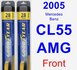 Front Wiper Blade Pack for 2005 Mercedes-Benz CL55 AMG - Assurance
